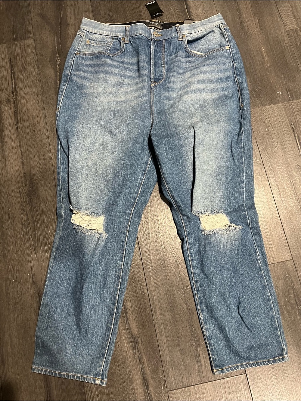 torrid Light Blue Distressed Boyfriend Jeans